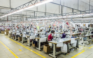 A garment factory in Cambodia