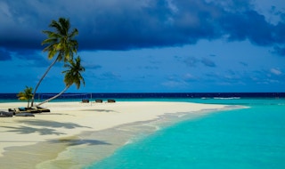 Maldives resort beach