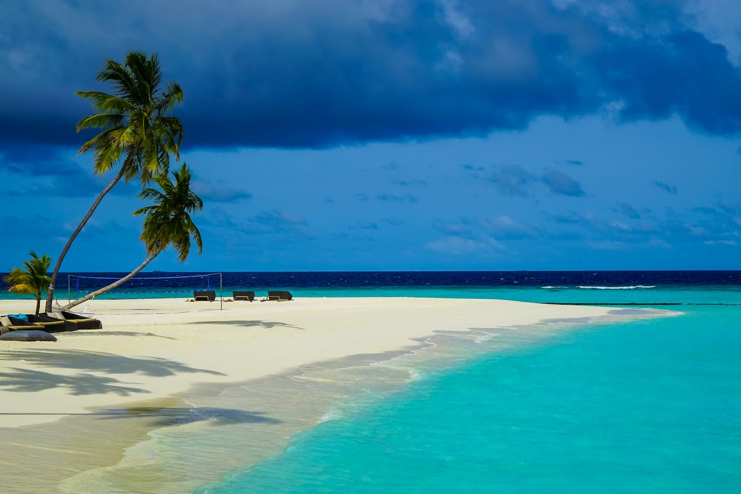 Maldives resort beach