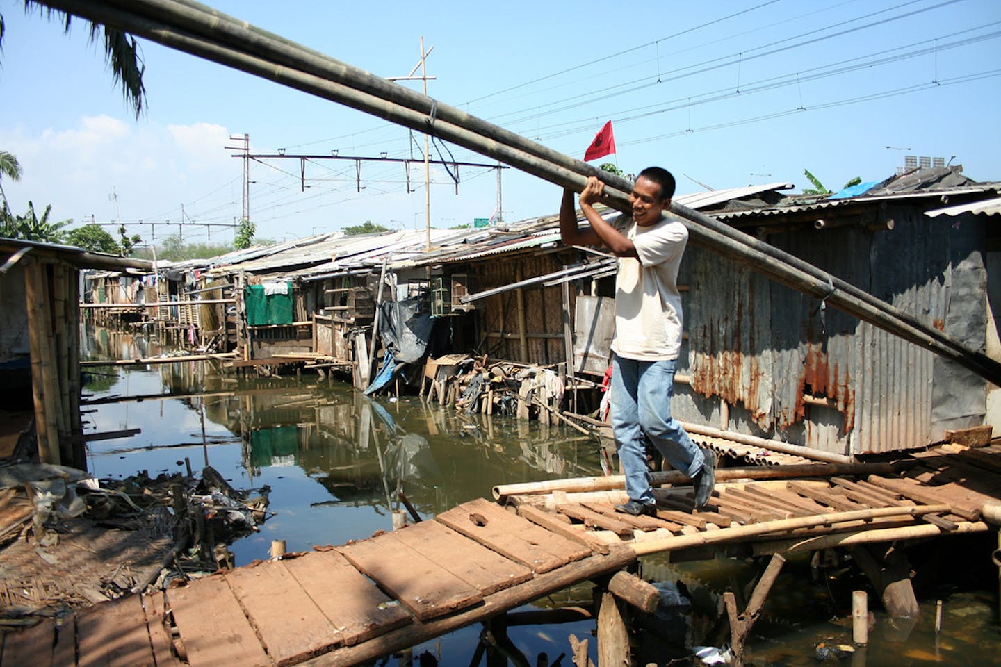 Urban slums in Indonesia