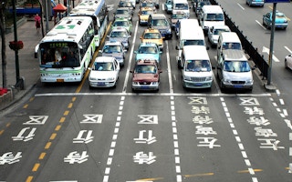 rush hour traffic china