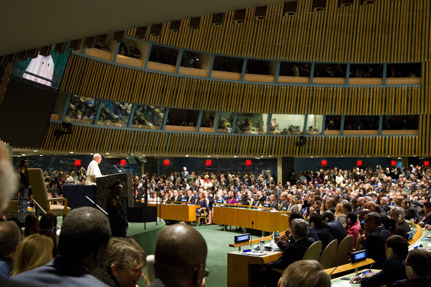 pope at UN SD summit