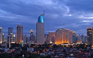Jakarta skyline flickr