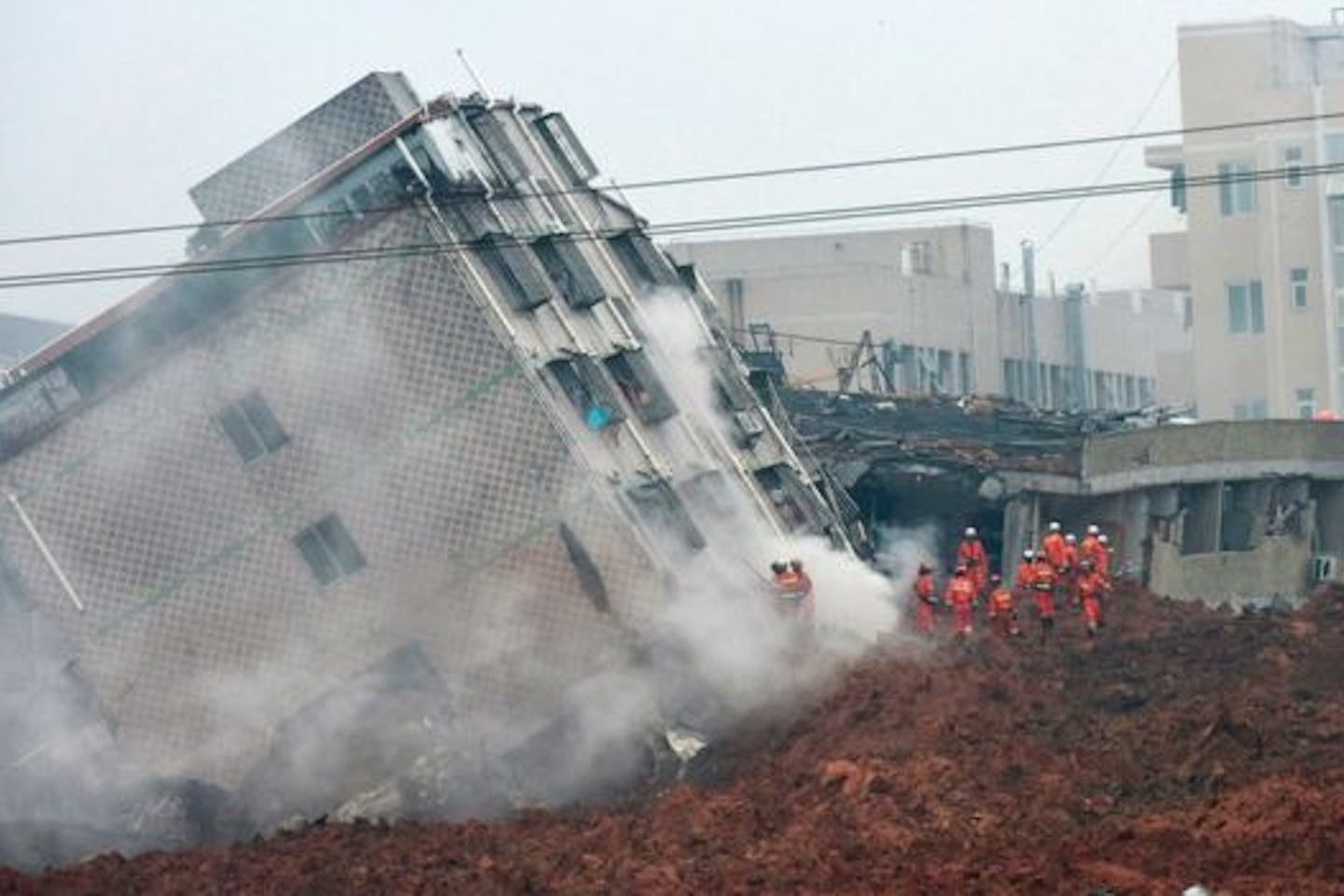 china landslide waste