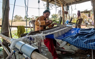 woman weaver in Assam