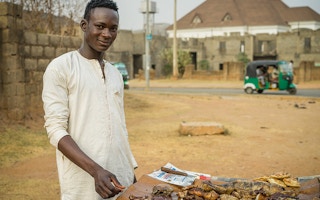 Suya street vendor