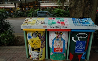 singapore road recycling bins