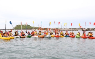 break free in newcastle port kayakers