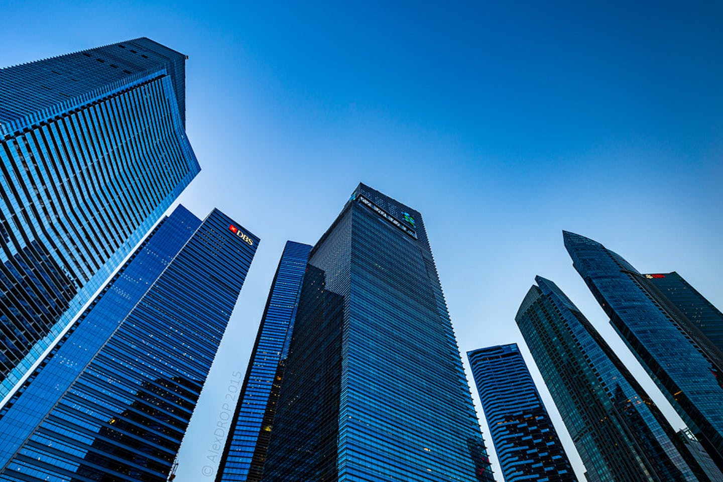 Marina Bay Financial Centre in Singapore. 