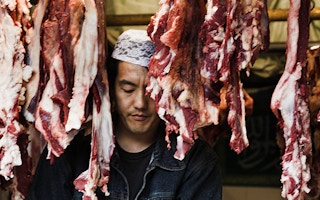 meat seller in China