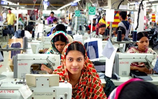 Workers at this garment factory in Gazipur, Bangladesh