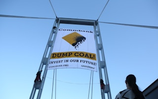 greenpeace commbank coal protest