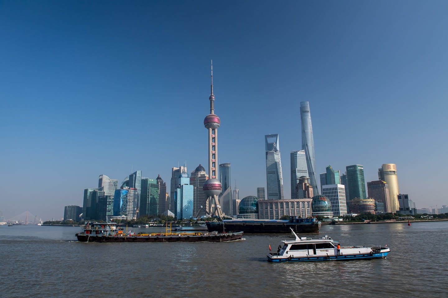 downtown shanghai china view