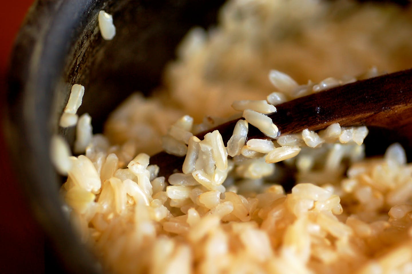 Cooked brown rice