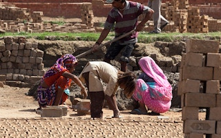 children at work in India