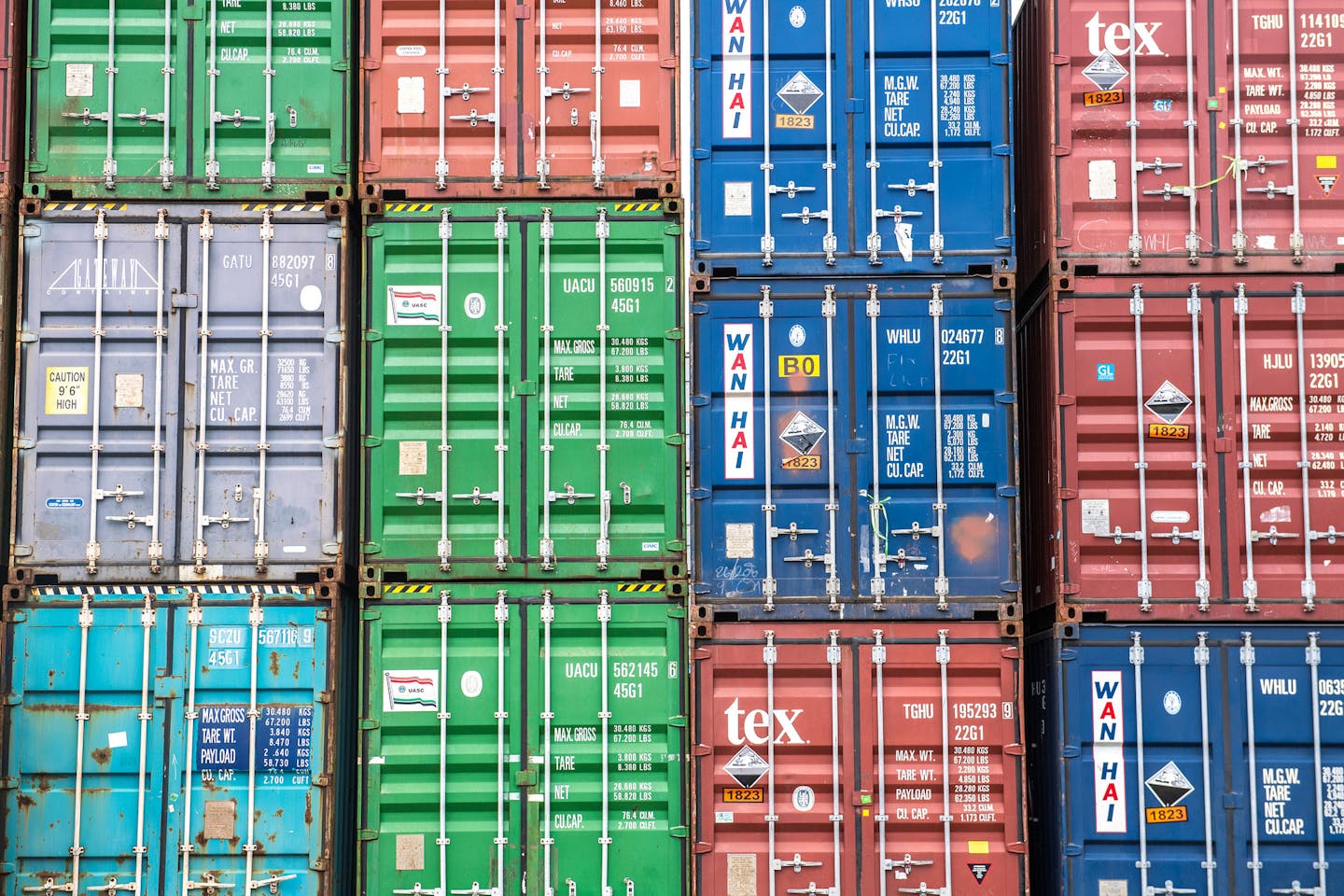 container vans at Danang Port