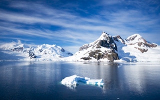 Antarctica ice and mountain