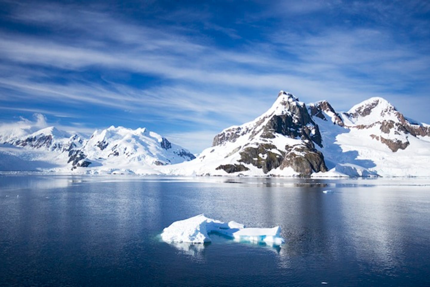 Antarctica ice and mountain