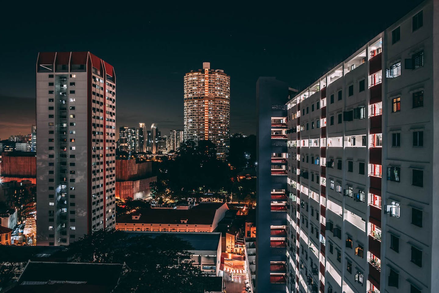 singapore night light