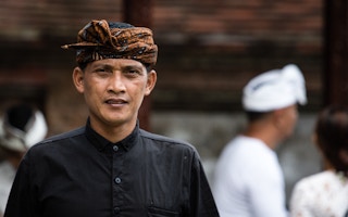 man in batik 