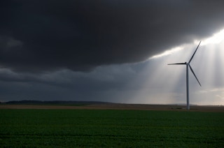 A wind farm in France