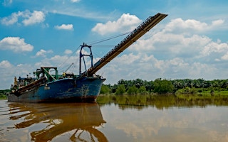 sand dredge boat in Perak