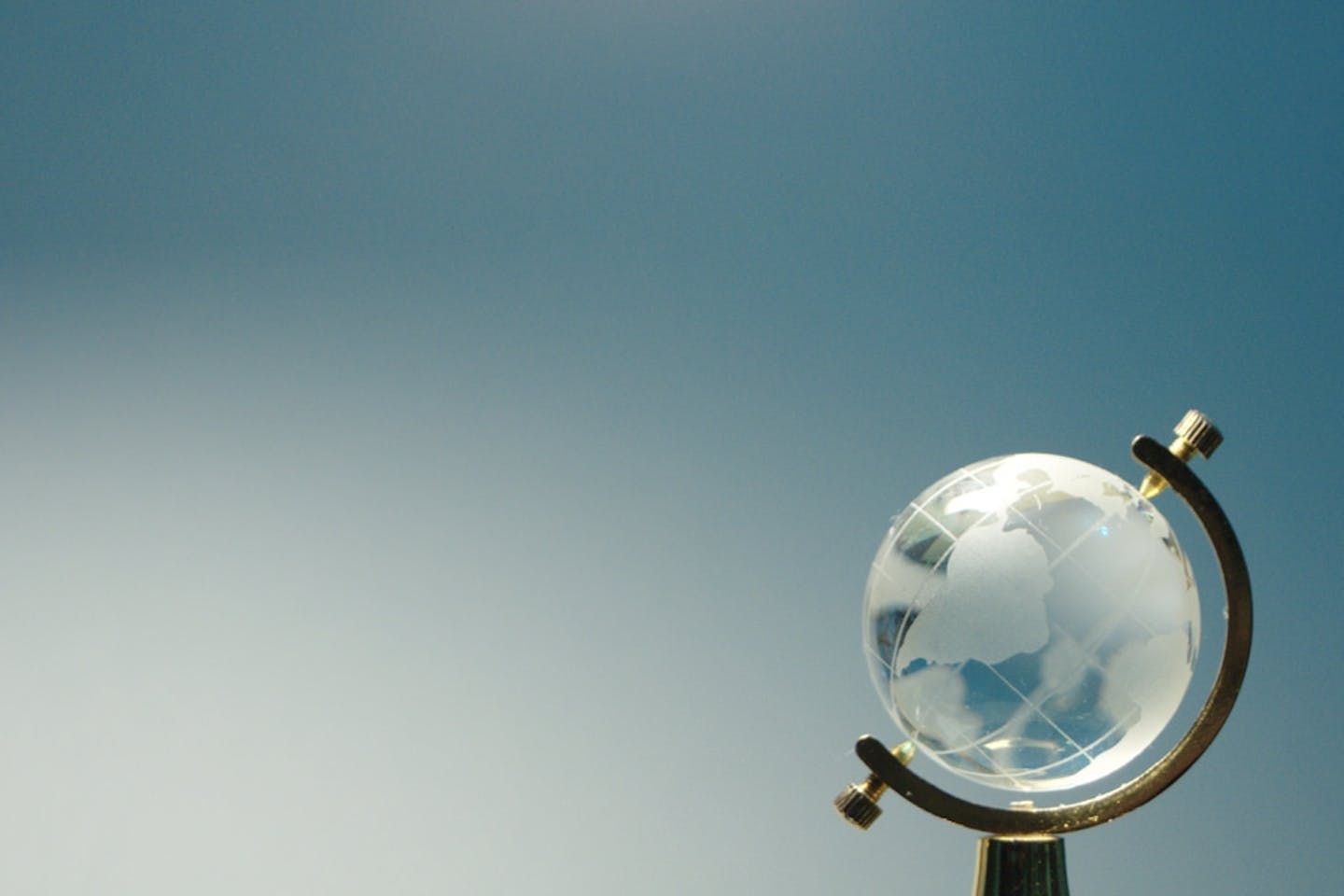 A glass globe