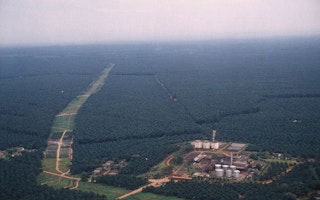 Malaysian palm oil plantation and mill
