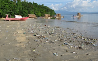 Plastic on Bunaken Beach