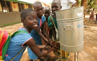 ugandan children hand wash