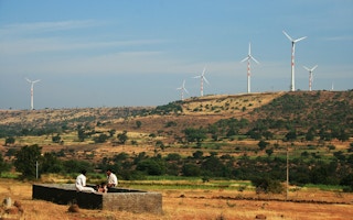 wind turbines on hilltops