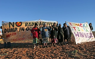 protest against nuclear waste
