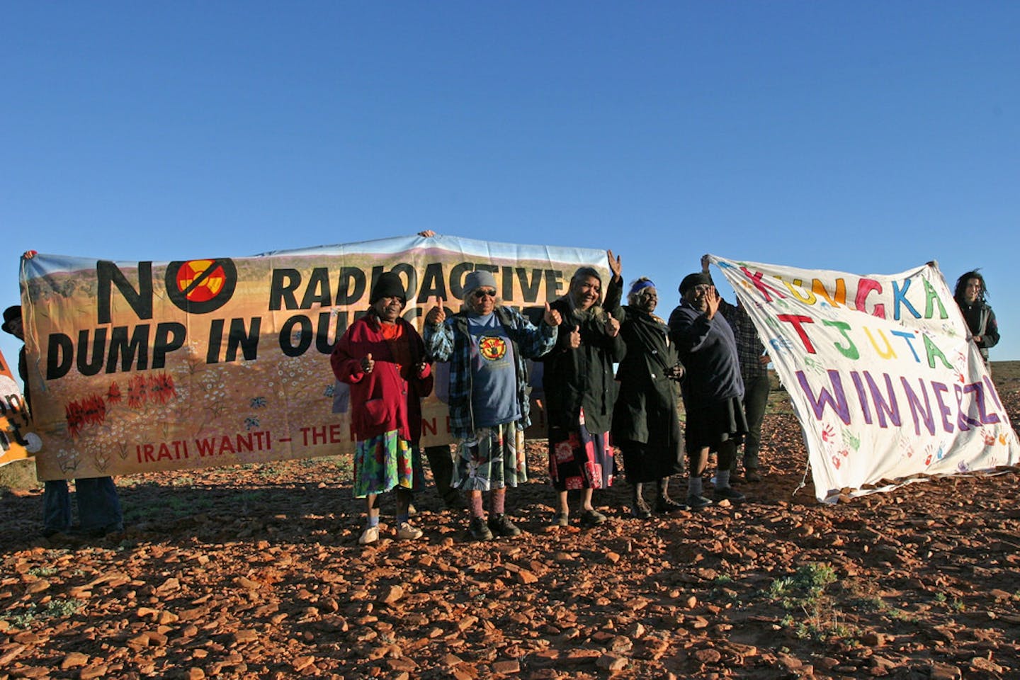 protest against nuclear waste