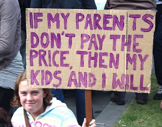 If my parents don't pay the price then my kids and i will