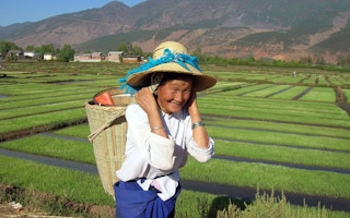 A rural farmer in Yunnan, China