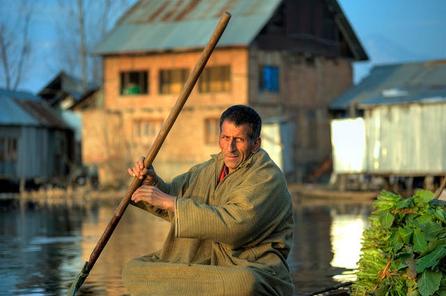 Kashmir floating houses