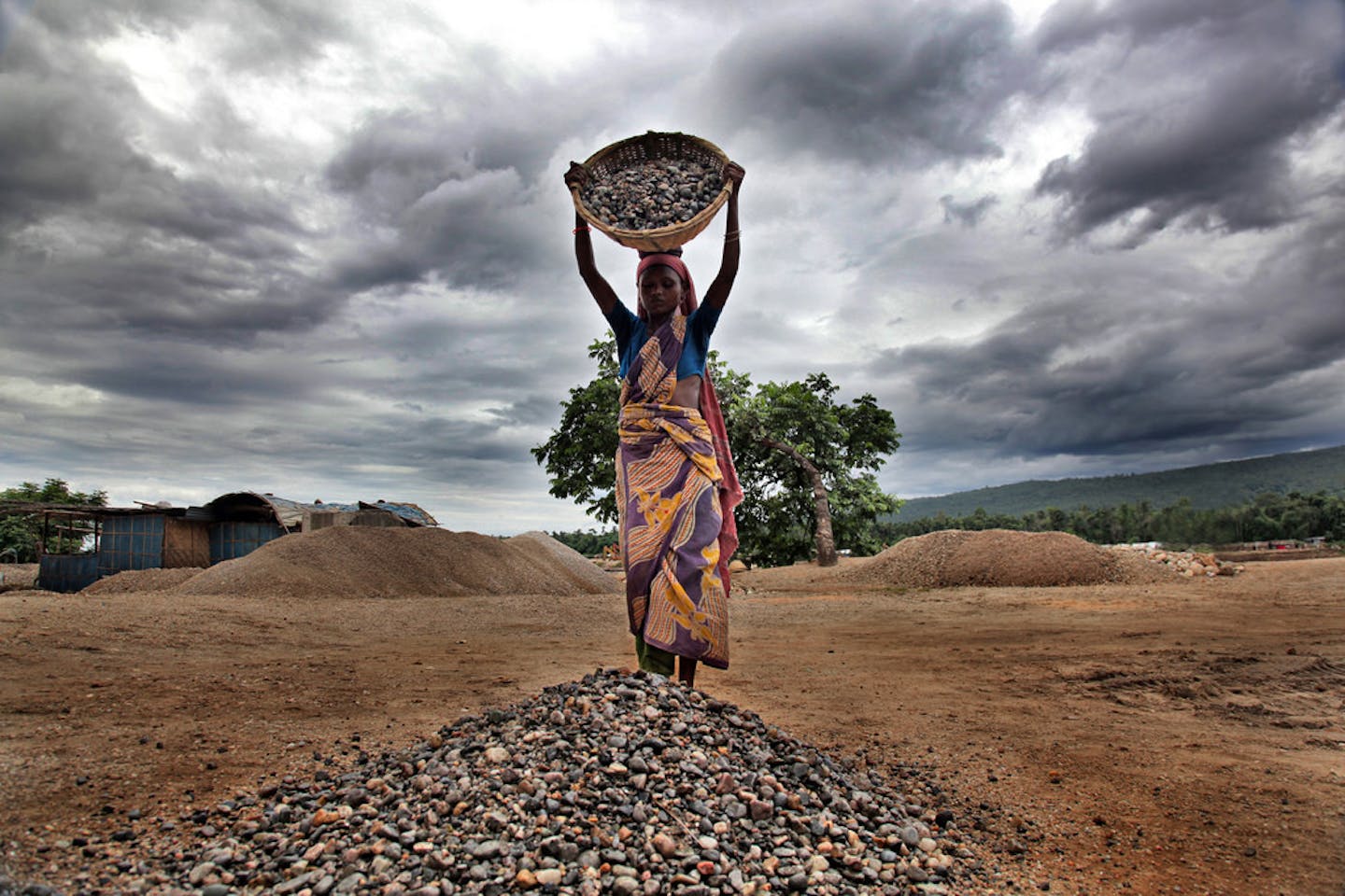 woman stoneworker in Bangladesh