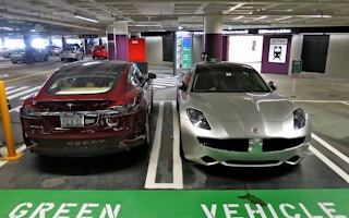 electric vehicles parking
