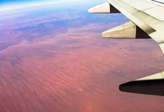 plane australia desert