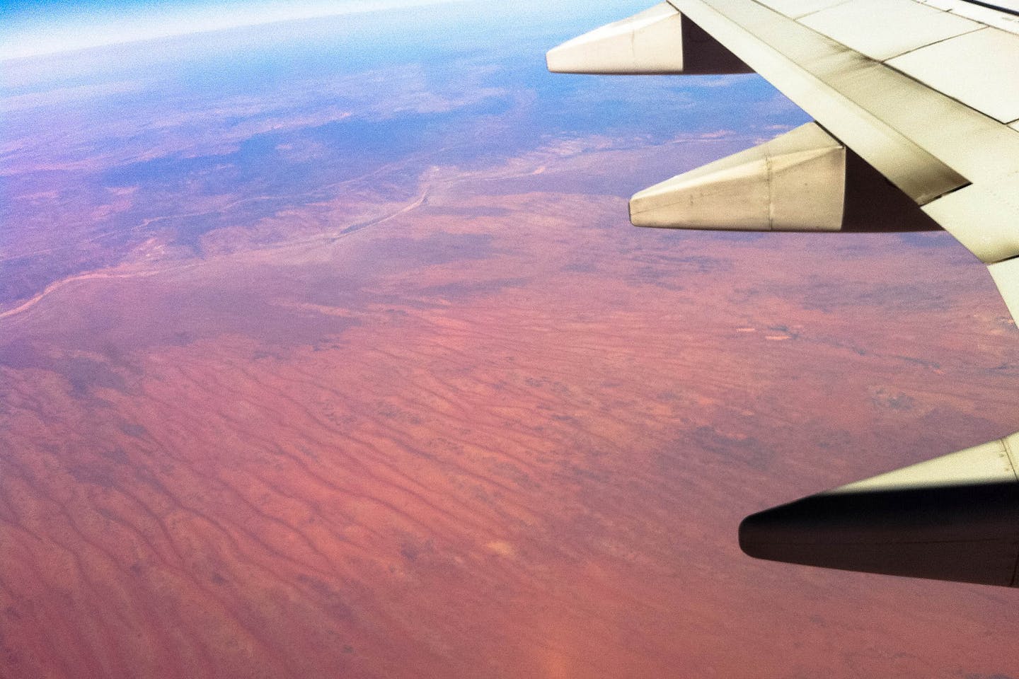 plane australia desert