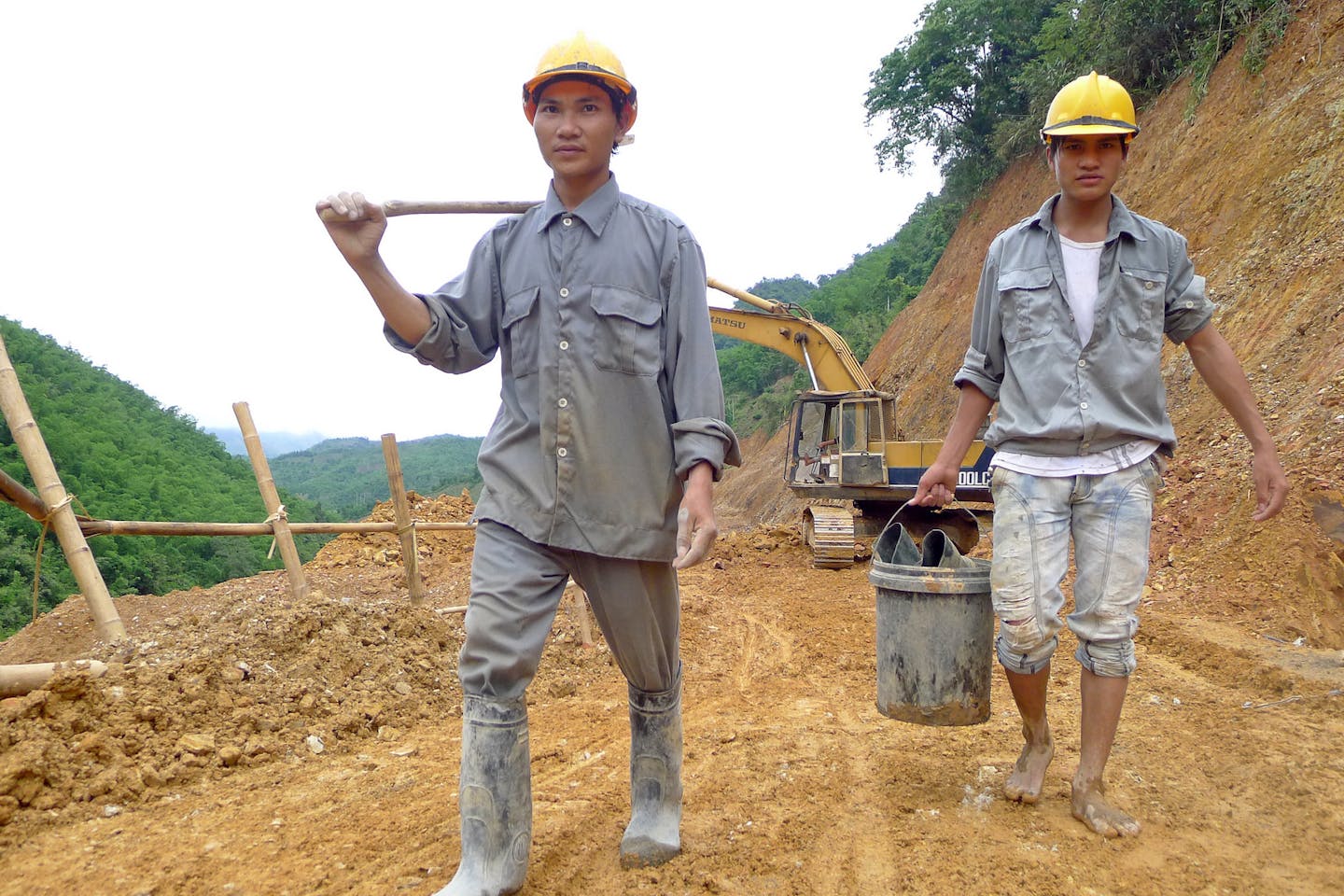 Trung Son Hydropower Project,Construction site, Mai Chau district, Vietnam. Photo: