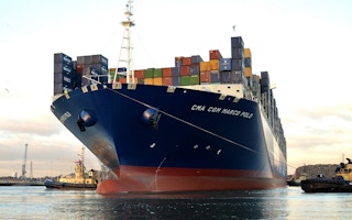 Container ship CMA CGM Marco Polo