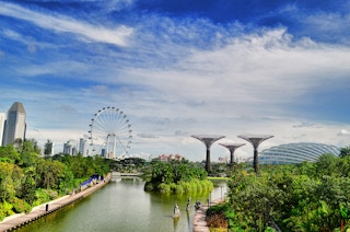 A view of Singapore's Marina Bay area
