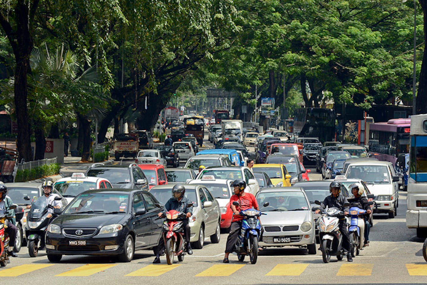 road traffic in KL