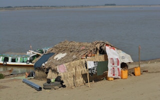 shanty in Irrawaddy