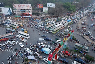 Bangladesh traffic mess