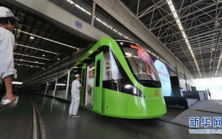 China's first home-made tram