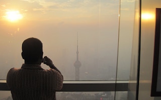 smog choked shanghai