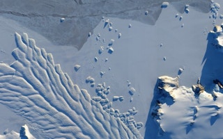 Arctic ice methane leak