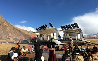 Trashpresso in Qinghai, on the Tibetan Plateau
